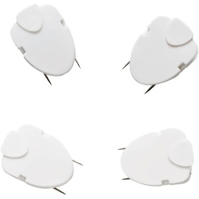 Quill Brand® Cubicle Clips, White, 4/Pack (11510-QCC)