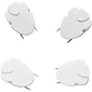 Quill Brand® Cubicle Clips, White, 4/Pack (11510-QCC)