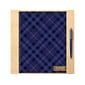 2024-2025 TF Publishing Bibliophile Series Royal Tartan 9" x 11" Academic Weekly & Monthly Planner, Paper Cover, Blue/Yellow