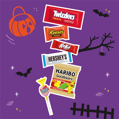 Hershey Assorted Chocolate & Gummy Candy Variety Bag, 80.41 oz., 270 Pieces (34000-46696)