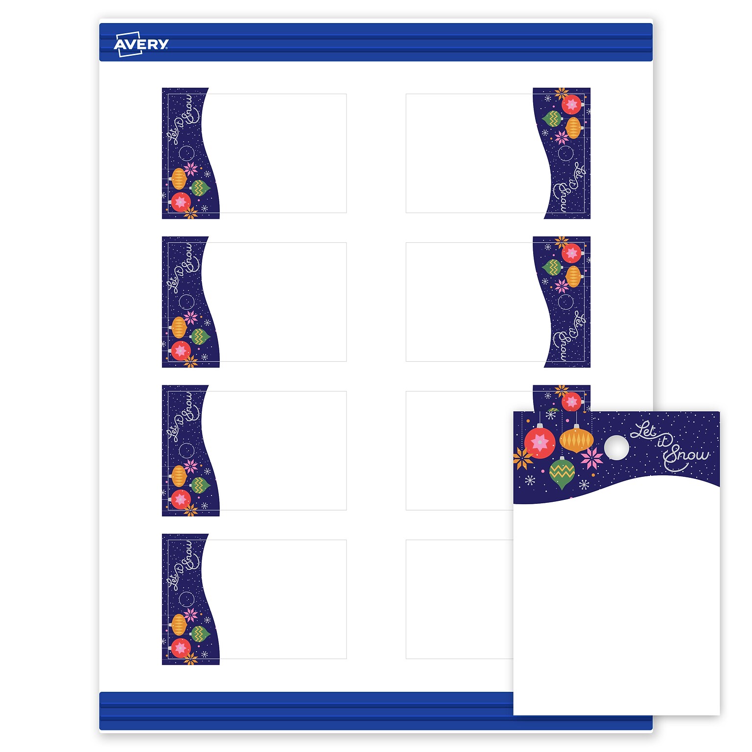 Avery  3 Blank Price & Merchandise Tags, White, 80/Carton (S00-FJY-PRMWT10)