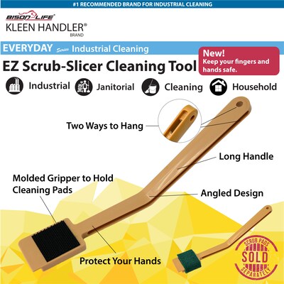 BISON LIFE EZ Scrub-Slicer Scouring Stick, Brown (BPKH-HDS-SCT-1)