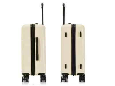 InUSA Drip 20" Hardside Carry-On Suitcase, 4-Wheeled Spinner, TSA Checkpoint Friendly, Sand (IUDRI00S-SAN)