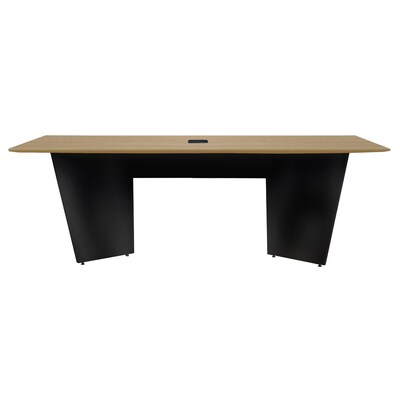 Regency Array 96" W Conference Table w/ Power Data Grommet, Noble Oak/Black (ACT9648NOBK)