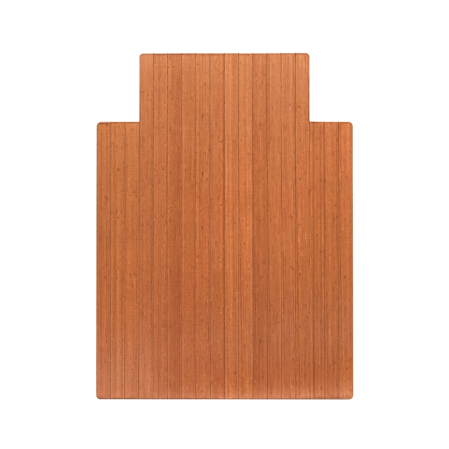 Anji Mountain Standard Bamboo Carpet & Hard Floor Chair Mat with Lip, 36 x 48, Walnut (AMB24052)