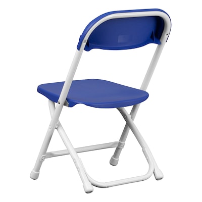 Flash Furniture Plastic Kids Folding Chair, Blue, 2 Pieces (2YKIDBL)