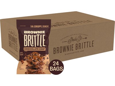 Brownie Brittle Chocolate Chip Brownie Snack, 2 oz., 24 Packs/Carton (SG1122)