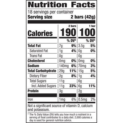 Nature Valley Oats & Honey Granola Bar, 1.49 oz, 18/Box (GEM33530)