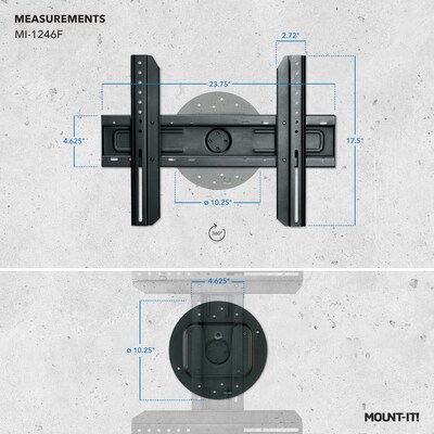 Mount-It! Full 360-Degree Rotation TV Wall Mount, 110 lbs. Max. (MI-1246F)