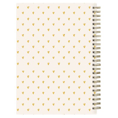Blue Sky Bespoke Composition Notebook, 5.75" x 8.5", Cream Hearts (155593)