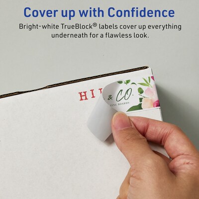 Avery Laser/Inkjet Multipurpose Labels, White, 15 Labels/Sheet, 100 Sheets/Pack (94235-TWMP100)