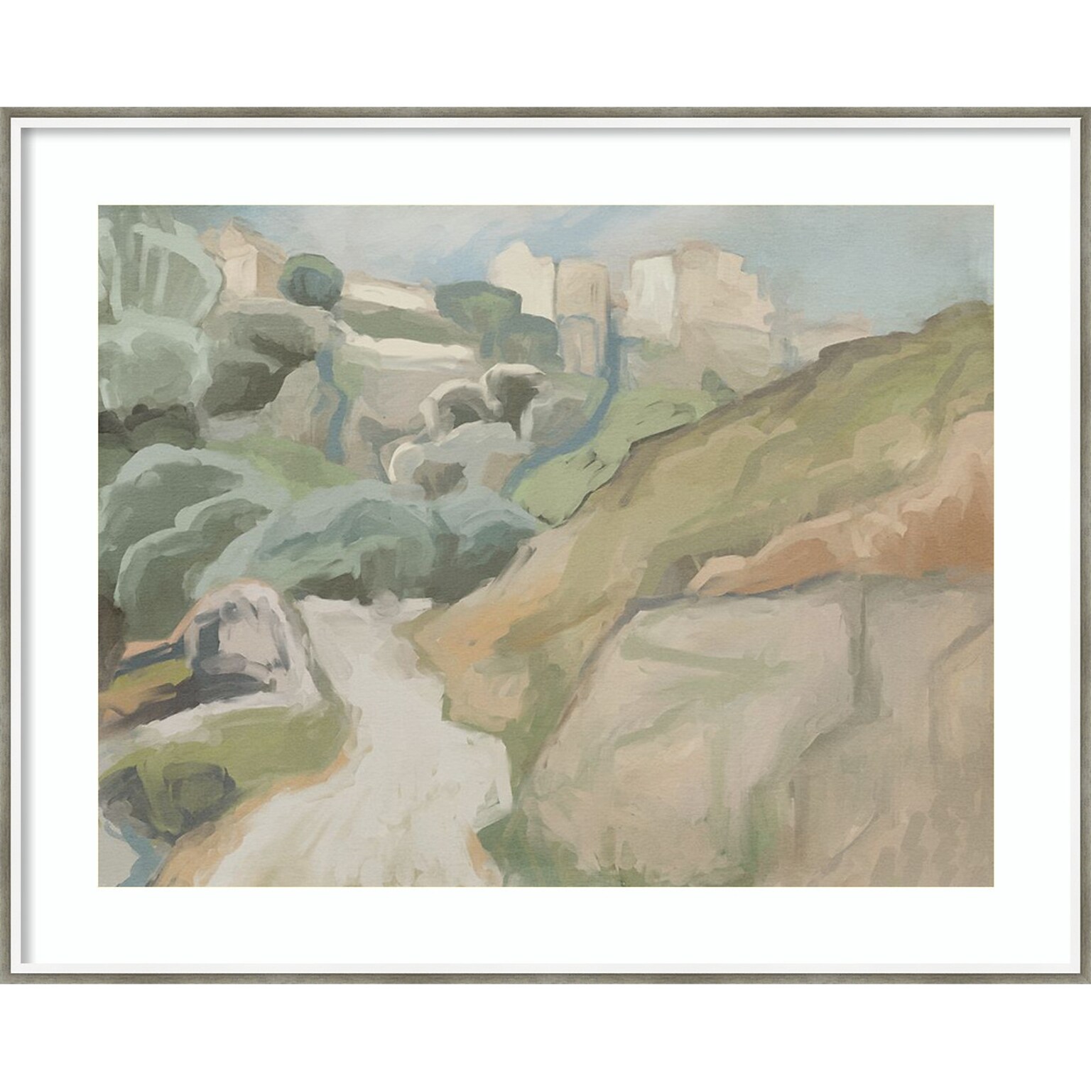Amanti Art Afternoon Forest Hike by Urban Road Wood Framed Wall Art Print, 41 x 33 (A42677390667)