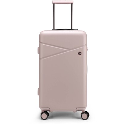 SwissDigital KATY ROSE NG 40.9" Hardside Suitcase, 4-Wheeled Spinner, TSA Checkpoint Friendly, Lotus Pink (SD452725W-82)