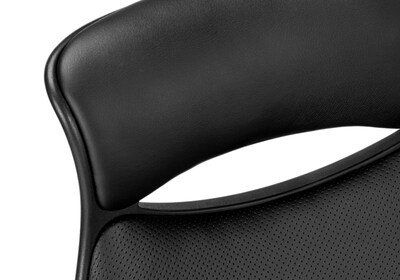 Monarch Specialties Inc. Ergonomic Leather-Look Computer and Desk Chair, Black (I 7276)