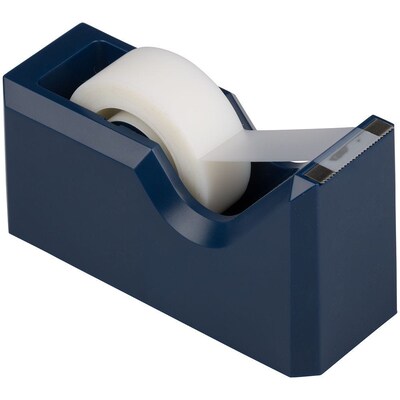 JAM PAPER Desk Trio Pack, Navy Blue, Stapler, Tape Dispenser & Pen Holder, 3/Pack (337841nas)