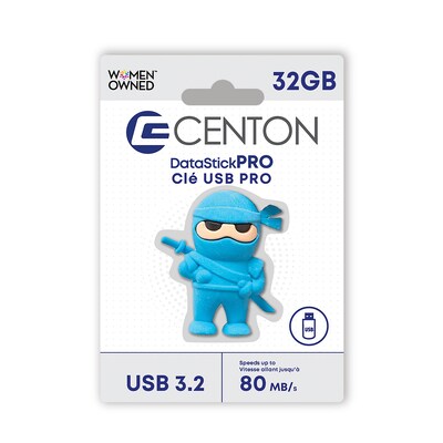 Centon 32GB USB 3.2 Type A Flash Drive, Blue (C1-U3CS05-32G)