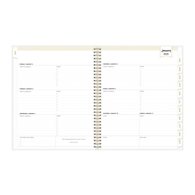 2026 Blue Sky Tile Frosted 8.5" x 11" Weekly & Monthly Personal Planner (101411-26)