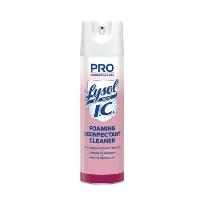LYSOL Brand I.C. Foaming Disinfectant Cleaner, 24 oz. Aerosol Spray, 12/Carton (3624195524CT)