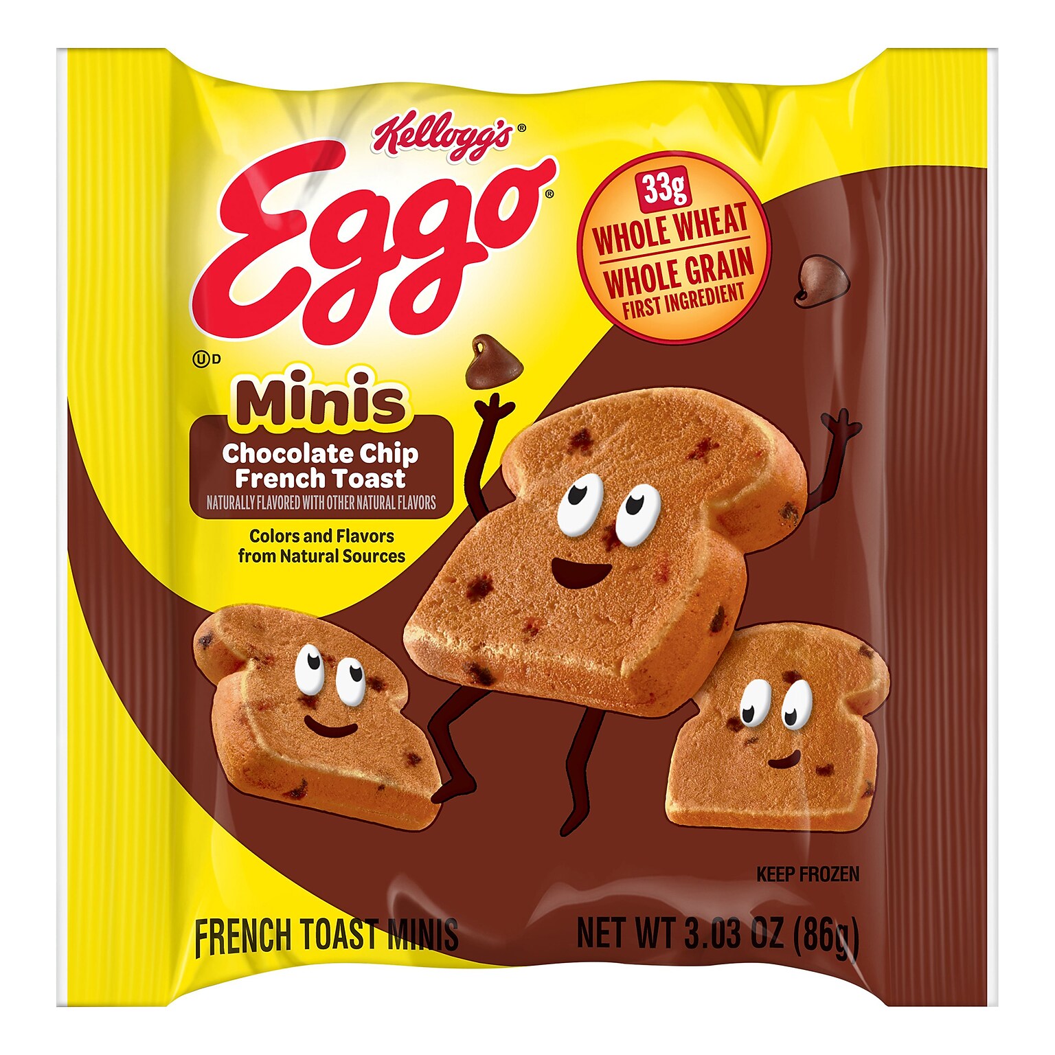 Eggo Bites Mini Chocolate Chip French Toast, 3.03 oz, 72/Pack (220-02470)