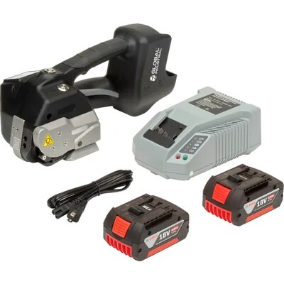 Global Industrial Battery Operated Polyester Strapping Tool For 5/8" Strap Width (412658)