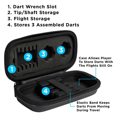Viper Blitz 95% Tungsten Steel Tip Darts, 24 Grams (23-2724-24)
