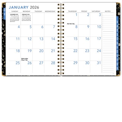 2026 Global Printed Products Big Print 8.5" x 11" Weekly & Monthly Planner, Paperboard Cover, Primrose (LGPRT-CY26-8511-87)