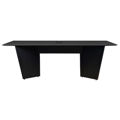 Regency Array 96"W x 48"D Conference Table with Grommet, Ash Grey/Black (ACT9648AGBK)