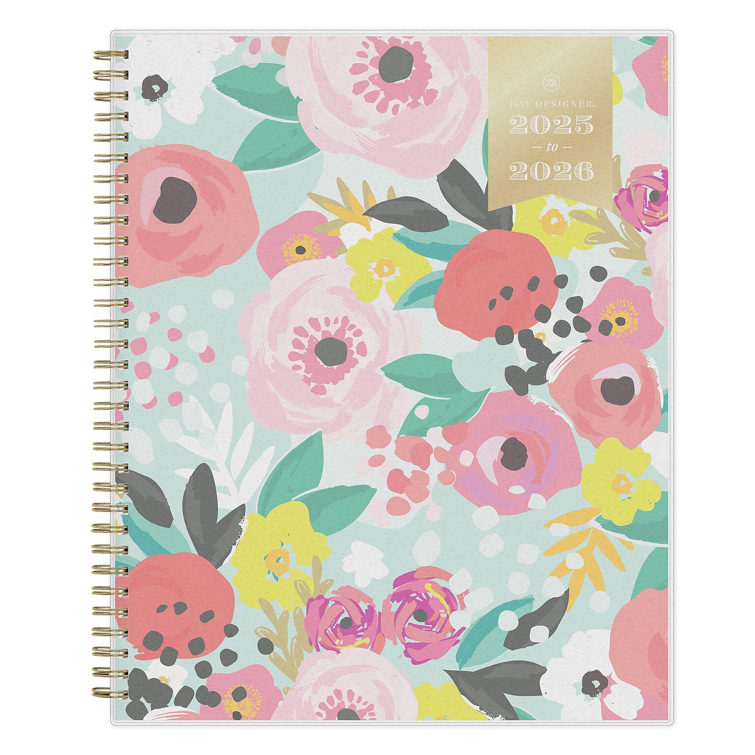 2025-2026 Day Designer for Blue Sky Secret Garden 8.5 x 11 Academic Year Weekly & Monthly Planner, Plastic Cover (137896-A26)