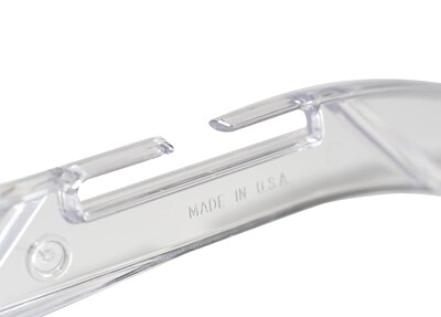 Nahanco 17" Plastic Heavy Weight Dress Hanger, Clear, 100/Pack (500)