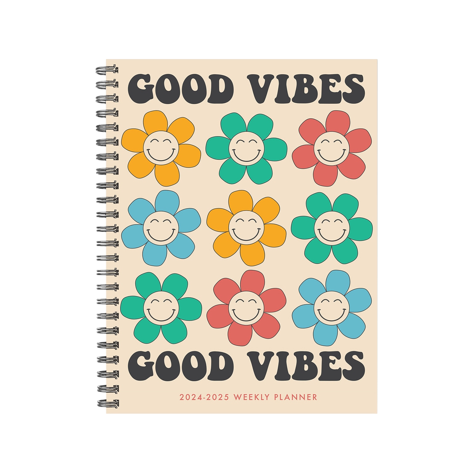 2024-2025 Willow Creek Good Vibes 6.5 x 8.5 Academic Weekly & Monthly Planner, Paper Cover, Multicolor (46241)
