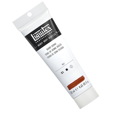 Liquitex Professional Heavy Body Acrylic Paint Tube, Burnt Sienna, 138 mL (LIQ1047127)