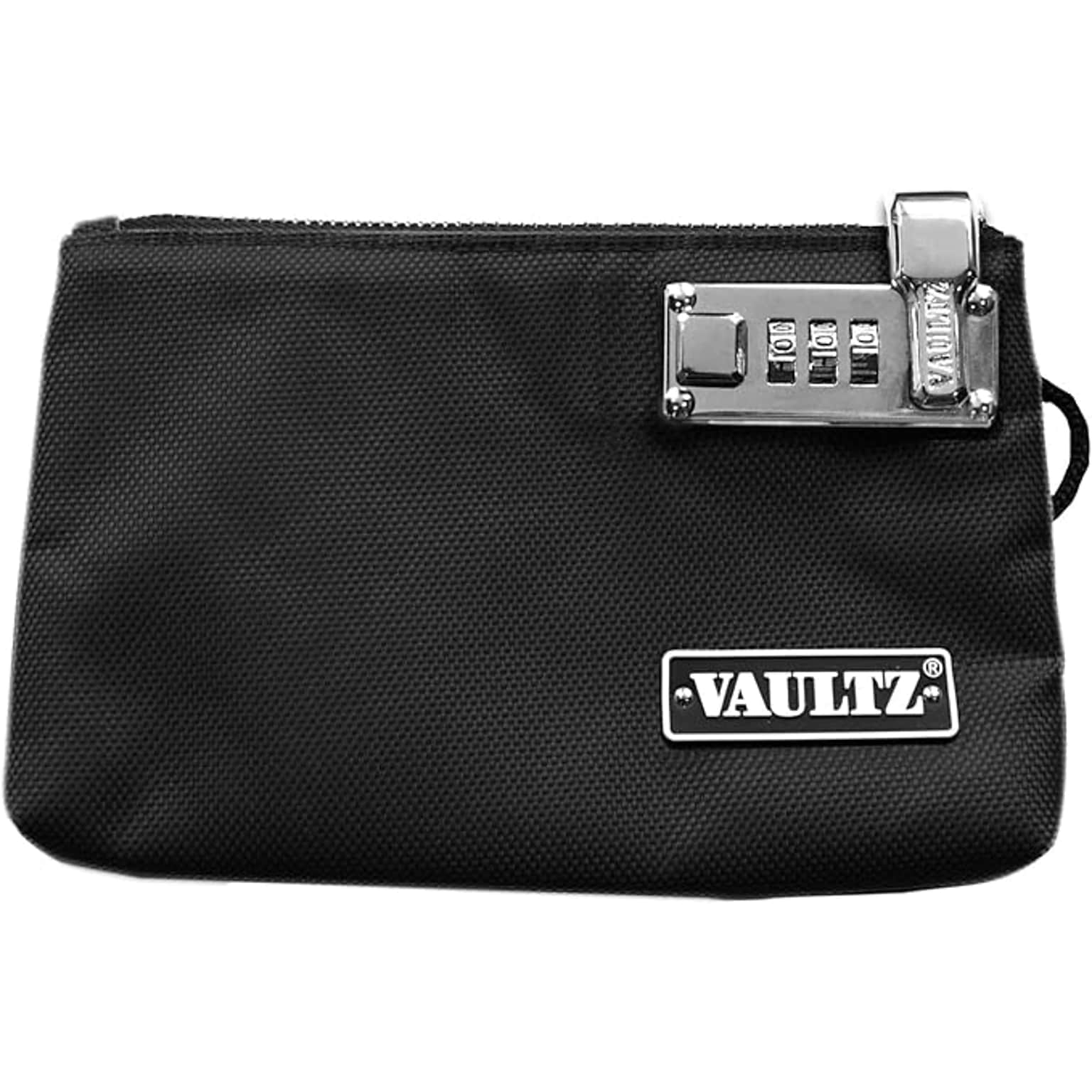 Vaultz Money Bag w/ Lock, Fabric, Black (VZ00503-CAM)