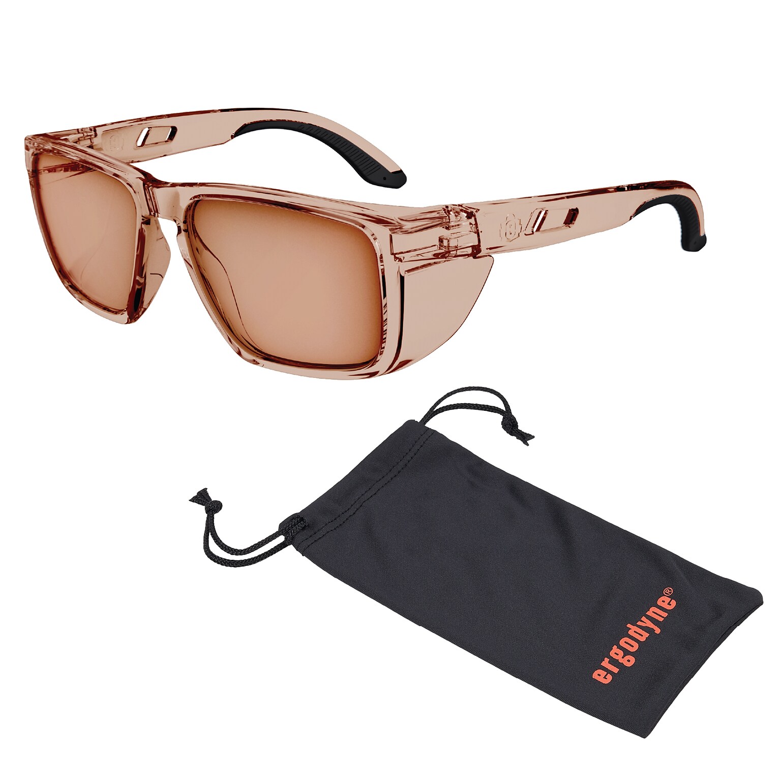 Ergodyne Skullerz SIXTEN-AFAS Anti-Fog Safety Glasses, Tan Lens (58212)