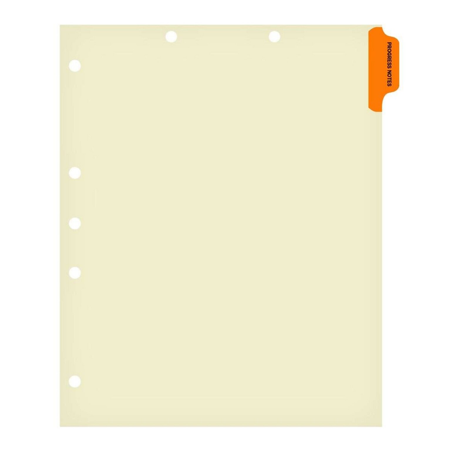 Medical Arts Press® Position 1 Colored Side-Tab Chart Dividers, History/Physical, Orange