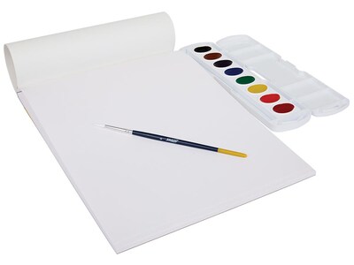 Prang Watercolor Pad, 9" x 12", White, 30/Sheets (P2367)
