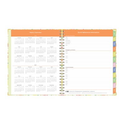 2026-2027 Blue Sky Palermo Clip 8" x 11" Academic Year Weekly & Monthly Planner, Plastic Cover (157586)