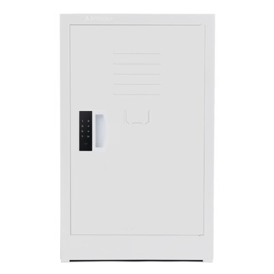 AdirOffice 24H Single Tier White Storage Locker (ADI629-02-WHI-DL)