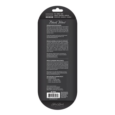 Silver Brush Black Velvet BEST Plein Air Brush Pack, 3/Pack (SLVWC3203S)