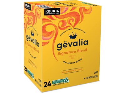 Gevalia Signature Blend Coffee Keurig K-Cup Pod, Light Roast, 96/Box (5305CT)