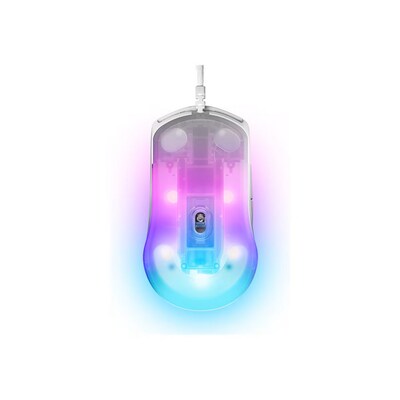 SteelSeries Rival 3 Gen 2 Ergonomic Ambidextrous Optical USB Gaming Mouse, White (62703)