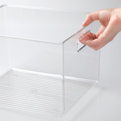iDESIGN Medium Plastic Storage Bin, Clear (64310)
