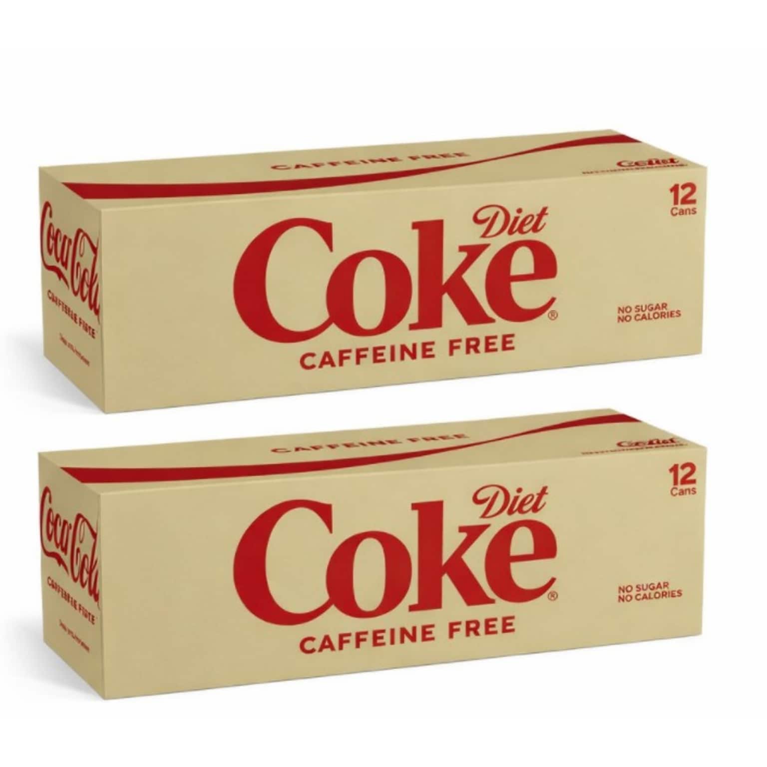 Coca-Cola Diet Coke Original Caffeine Free Soda, 12 Oz., 24 Cans/Carton (00049000029345)