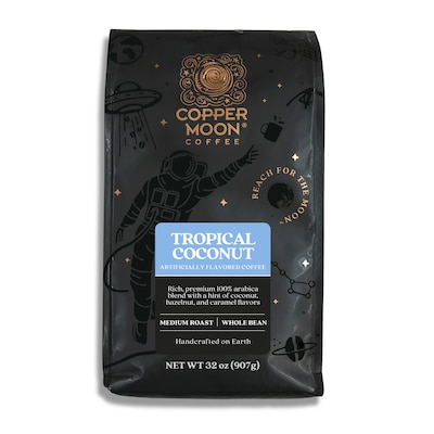 Copper Moon Tropical Coconut Beans Coffee, Medium Roast, 32 oz. (260164 - BAG)