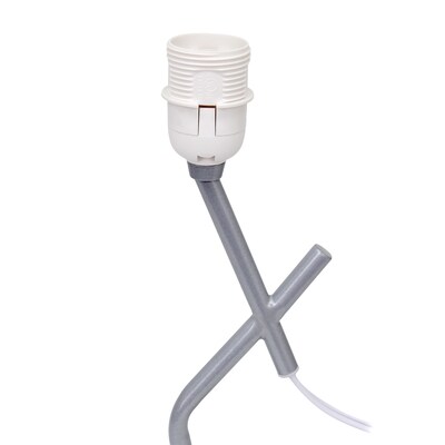 Simple Designs Abstract 17.13" LED Table Lamp, Silver (LT1172-SLV)