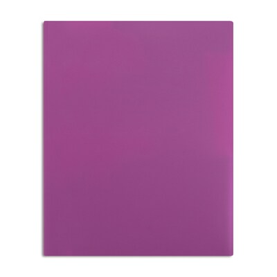 Staples® 2-Pocket Portfolio with Fastener, Purple (55479)