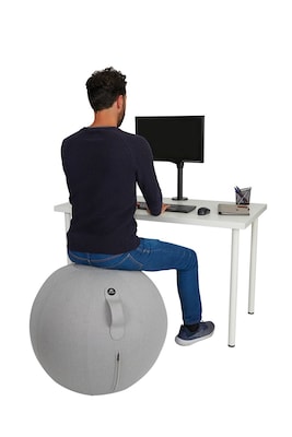 Victor Technology Alba MoveHop Ergonomic Ball Chair, Gray (MHBALLG)