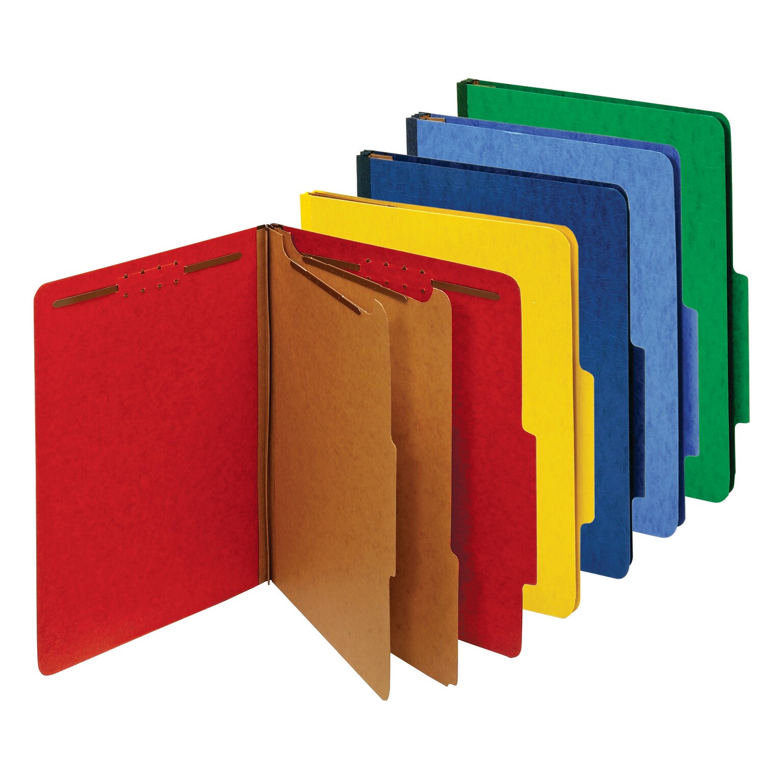 Pendaflex Classification Folder, 2-Dividers, 2 1/2 Expansion, Letter Size, Assorted Colors, 10/Box (24025)