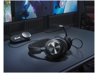 Steel Series Arctis Nova Pro Noise Canceling Gaming Over-the-Ear Headset, 3.5mm, Black (61527)