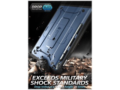 SUPCASE Unicorn Beetle Pro Polycarbonate 14.6" Rugged Case for Samsung Galaxy Tab S8 Ultra, Metallic Blue (843439118164)