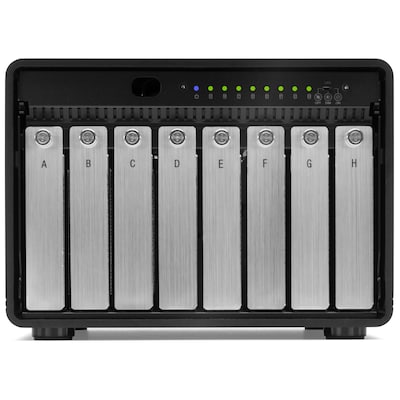 OWC ThunderBay 8 8-Bay Thunderbolt 3 RAID Enclosure, SSD & HDD, Black (OWCTB38JBKIT0)